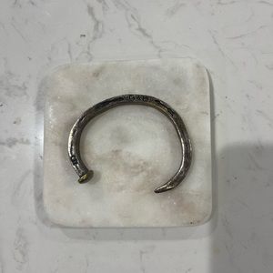 Giles and brothers railroad cuff brass/ pewter finish